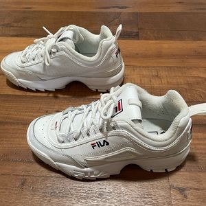 Women’s Fila Disruptor II Premium Sneakers in White